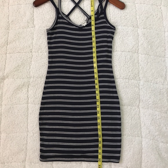 Ribbed Body con striped tank dress - Picture 8 of 8